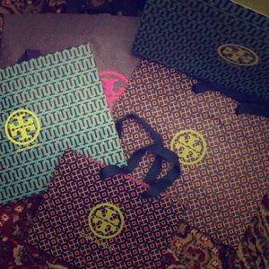 Tory Burch assorted shopping bags (set of 5)